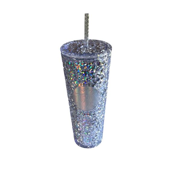 Starbucks 2024 Holidays Winter Clear Gem Plastic Cold Cup NEW Iridescent Tumbler - Picture 1 of 4